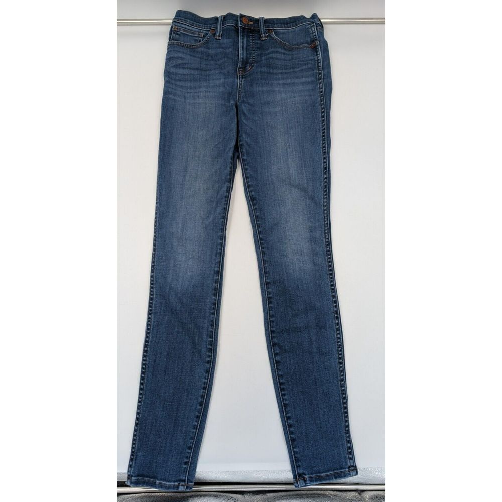 Madewell‎ Jeans Womens Size 26 Tall (27x29) 10" High Rise Skinny Dark Wash G7673